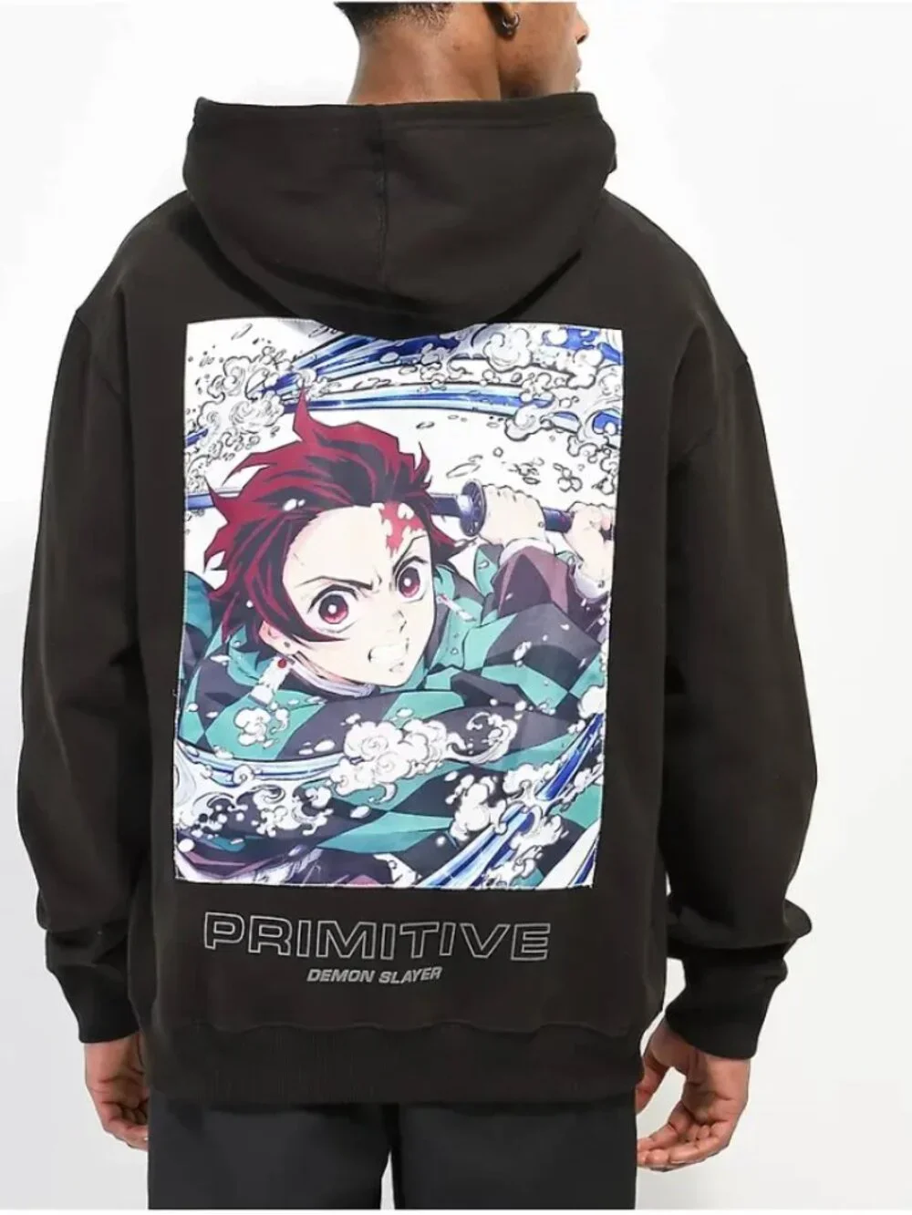 Primitive x Demon Slayer x Tanjiro Hooded Sweatshirt Black Men's L